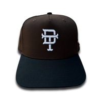 2 tone team hat brown
