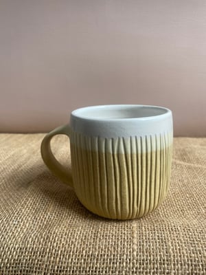 Image of carved mug oatmeal