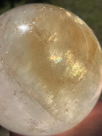 Image 9 of Large Calcite Sphere With Rainbows #2828