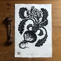 Image 1 of The Enchanted Turnip - Lino Print