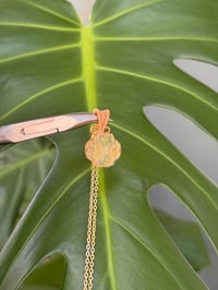 Image 5 of Gold Citrine Clover Crystal Necklace