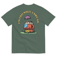 Image 3 of Friendly heavyweight tee back print