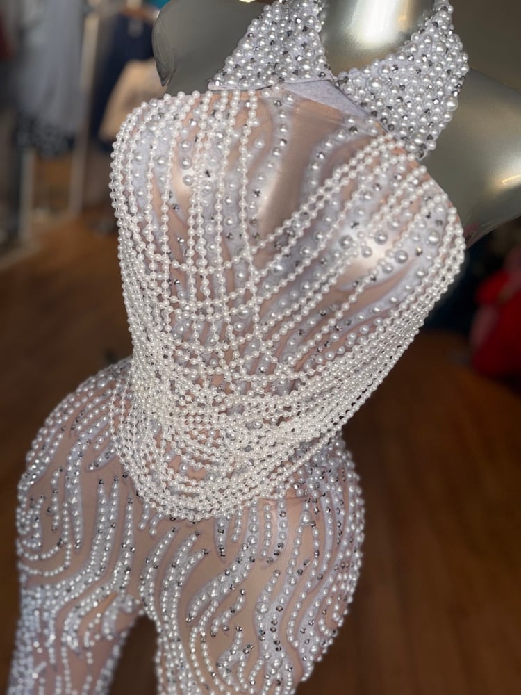 Image of The Dripping in Pearls Jumpsuit