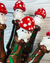 Mushroom Friend Ready To Ship Ergonomic Crochet Hook