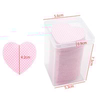 Image 2 of 200pcs Lint Free Paper Cotton Pad Eyelash Extension Glue Remover Napkins Lash Grafting Cleaning Glue