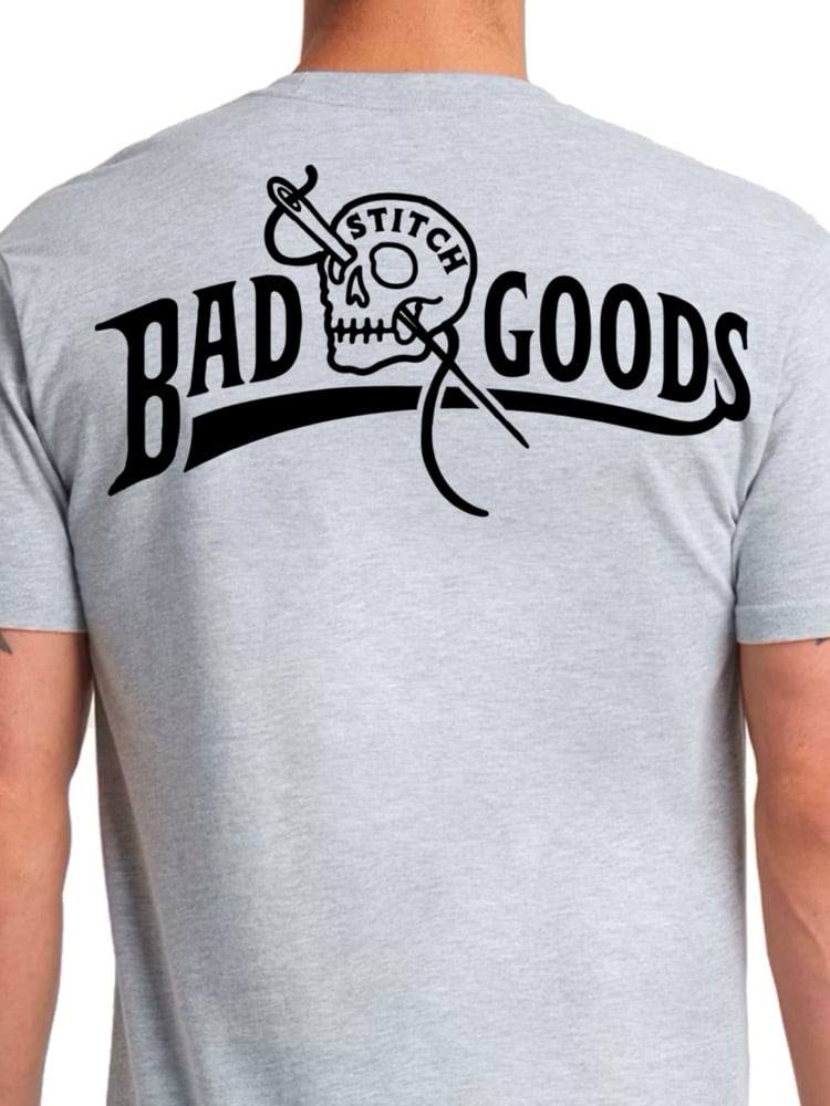 Image of BAD STITCH GOODS SKULL HTR GREY/BLK