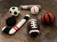 Image 3 of Felted Sports cuddle props 