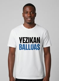 Image 1 of YB Men’s Black/Blue Burbank Bold Print T-Shirt 