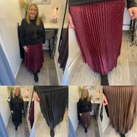 Pleated Sparkle Skirt