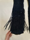 late 1960s suede fringe trousers