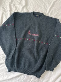 Image 2 of Vintage gray wool sweater // XL