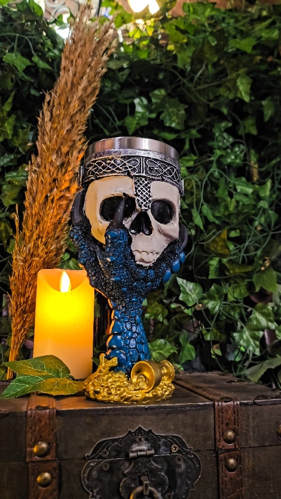 ๐The Armored Kingdom Dracogrip Relic Skull Goblet