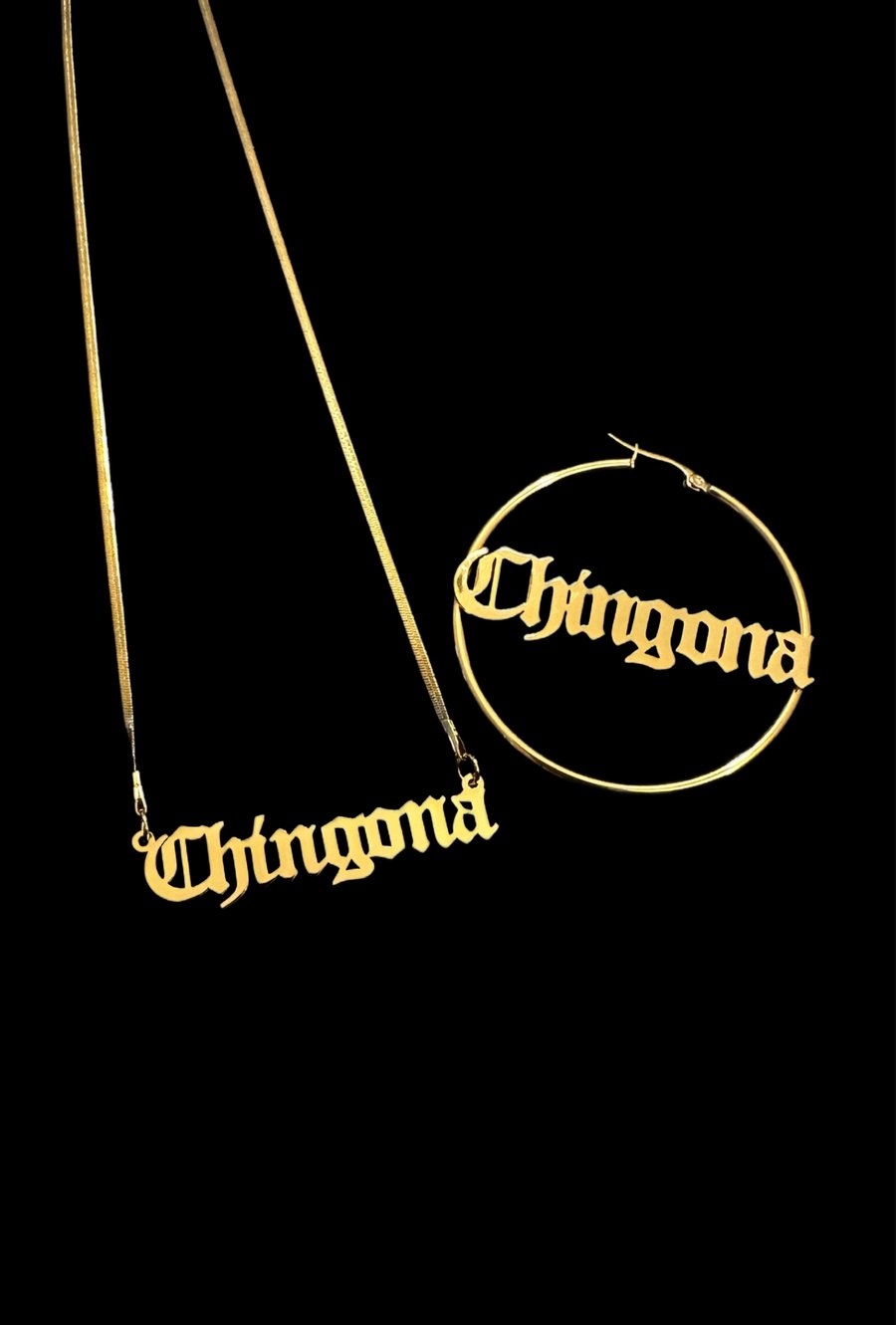 Image of Chingona Hoops & Necklaces