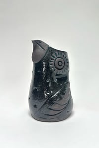 Image 2 of Dark Teal Flying Owl Handleless Pitcher