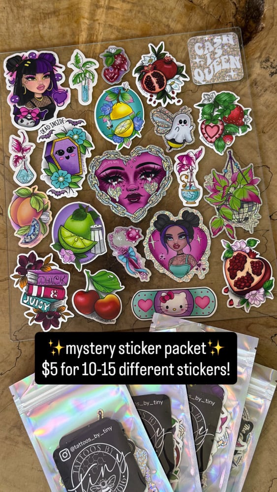 Mystery sticker packet 