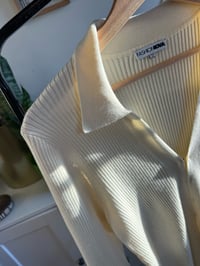 Image 2 of Fashion Nova ribbed cream sweater