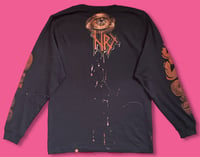 Image 2 of “DOGGY STYLE” BLEACH PAINTED LONG SLEEVE T-SHIRT MEDIUM