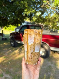 Image 8 of Melted checkered to go mug 