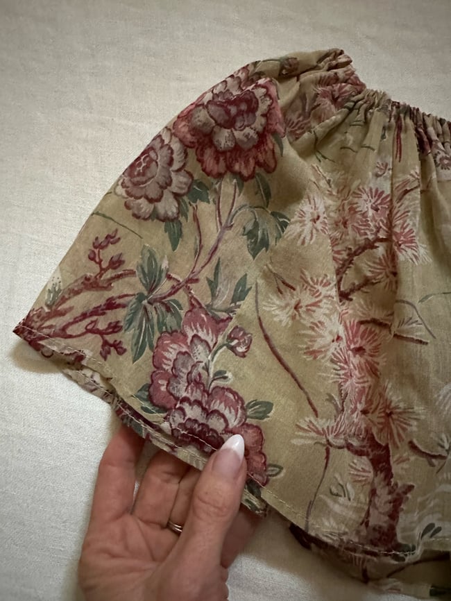 70s dusty rose off shoulder blouse crop