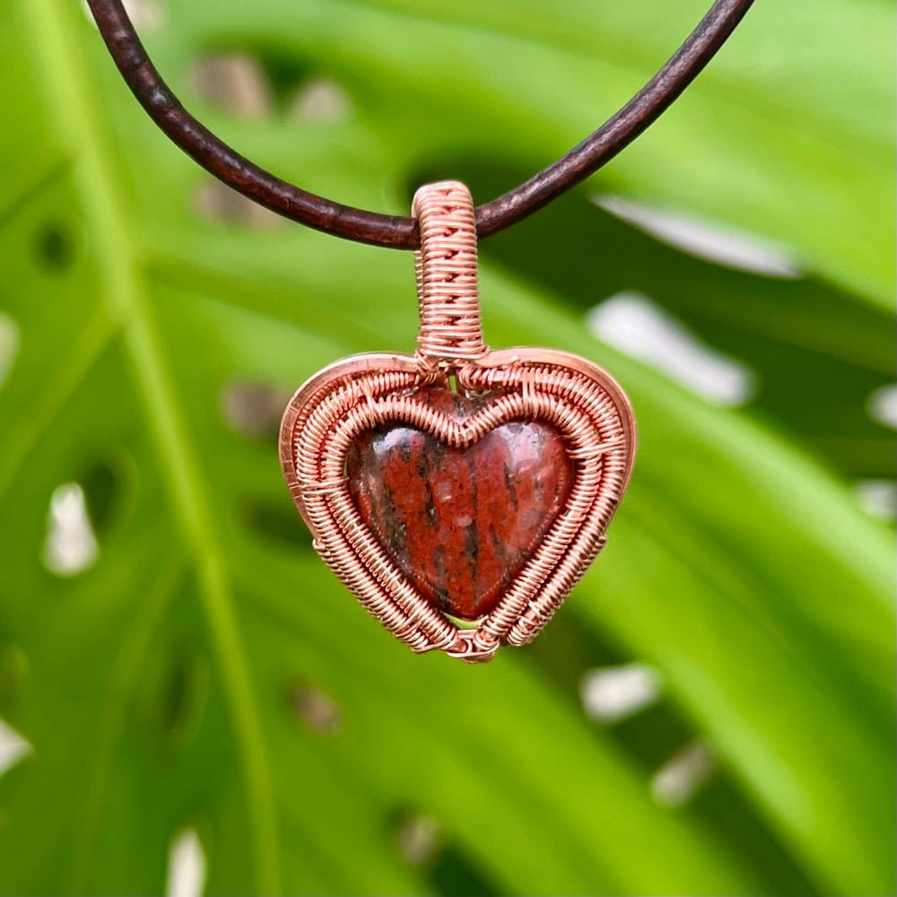 Image of Jasper Heart For Crystal S.