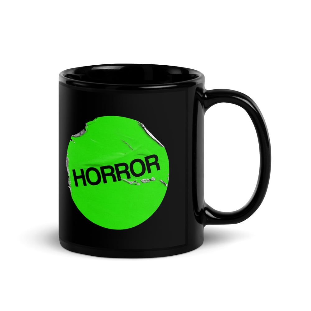 Image of Horror 11oz black glossy mug