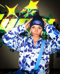 Image 3 of Furr windbreaker hoodie (blue)
