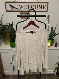 Image 1 of Cream and silver sweater 