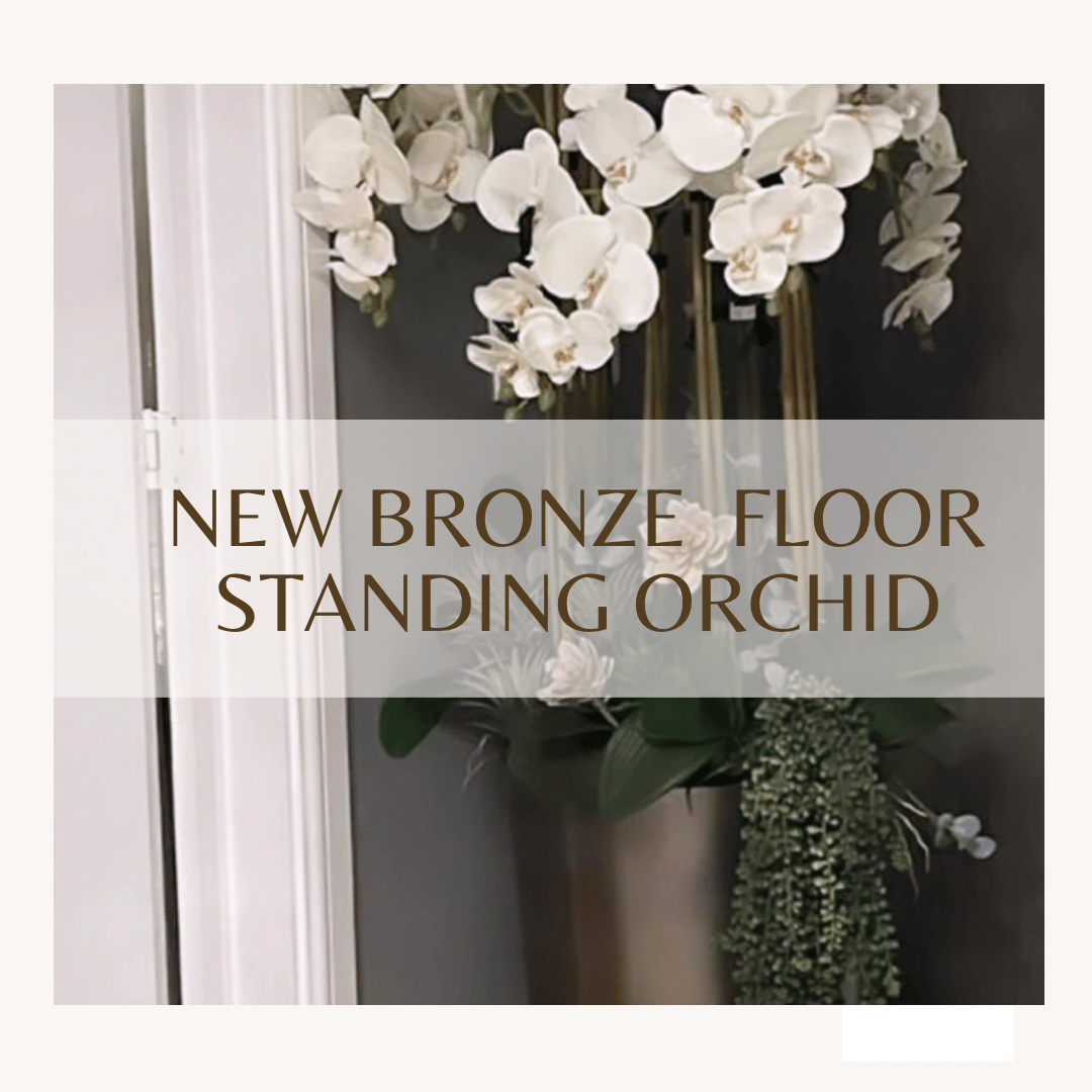Image of BRONZE COLLECTION - Bronze LUX floor standing orchid