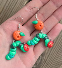 Image 2 of The Very Hungry Catepillar earrings