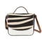 Image of Banquette Zebra Print Shoulder Handbag 