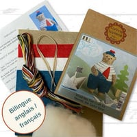 Image 2 of Marcel the Sailor Bear Felt Craft Mini Kit