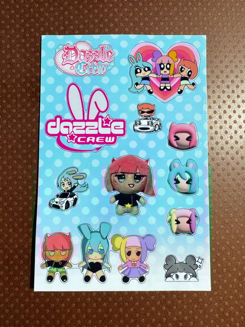 Image of Dazzle Girls #1 Mini Vinyl Sticker Sheet
