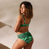 BodyByBossy Green Snake Skin Bikini
