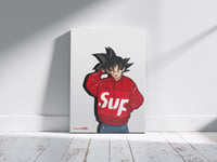 Image 1 of Canvas Dragon Ball Goku Hypebeast x Supreme (Limited Edition)