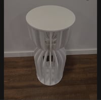 Image 3 of Slats White  pedestal ( for rent only)