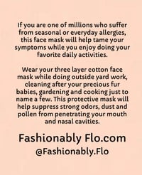 Image 5 of Purple bleach dyed custom 3 layer reversible face mask