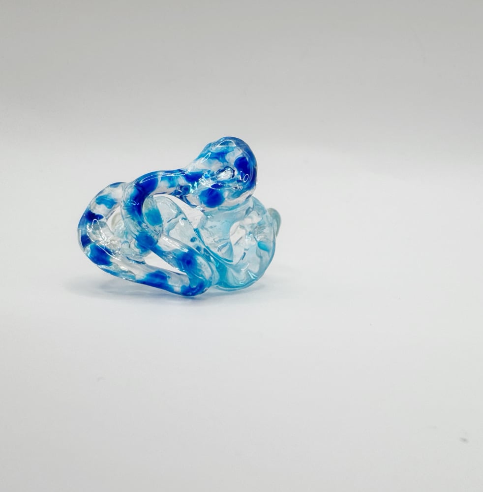 Image of blue swirl ring