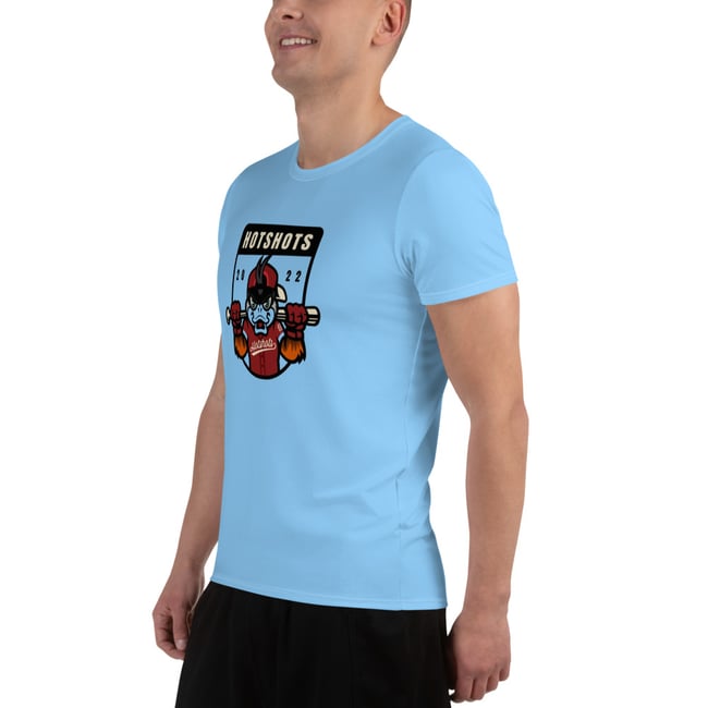 Hotshots Badge All-Over Print Men's Athletic T-shirt