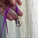 Superbe pendentif en or massif (bas titre) et grande améthyste, début 1900!
