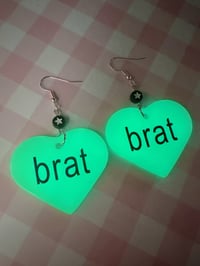 Image 2 of Brat Earrings 💚