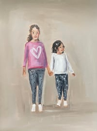 Image 2 of Custom family canvas portrait 