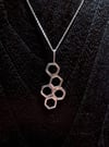 Sterling Silver Honeycomb Necklace 
