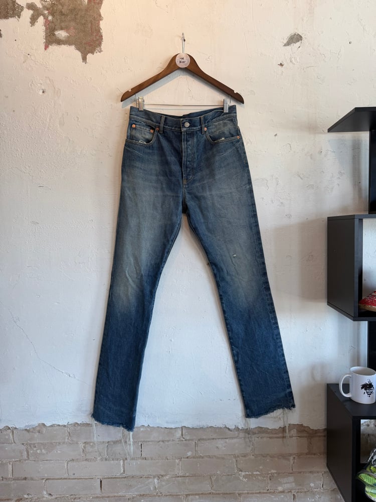 Image of Gucci Blue Cutoff Denim