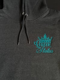 Image 1 of CHARCOAL GREY Hoodie (Unisex) with Embroidered Logos *Matches Charcoal Grey Joggers