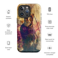 Image 1 of Beautiful Colorful Oil Painting Tabby Cat Inspired Tough Case for iPhone®