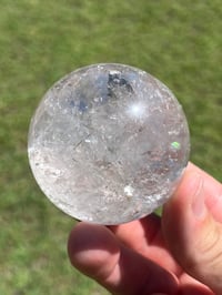 Image 10 of Clear Quartz Sphere With Rainbows #2923