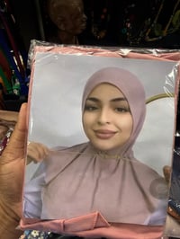 Image 1 of Women’s  pull-on hijab with adjustable tie