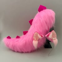 Image 1 of Pink Dino Kitten Set