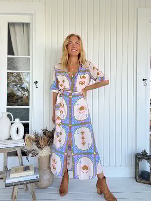 Image of Ace of Spades Print Pepper Midi Dress. By JAASE 