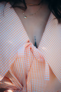 Image 2 of Blouse Chihiro [vichy pêche]